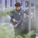 EXCLUSIVE: Jennifer Lawrence, Liam Hemsworth and Josh Hutcherson arrive on the set of 'The Hunger Games: Mockingjay' in Paris