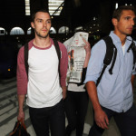 Jennifer Lawrence and Nicholas Hoult arriving by Eurostar in Paris