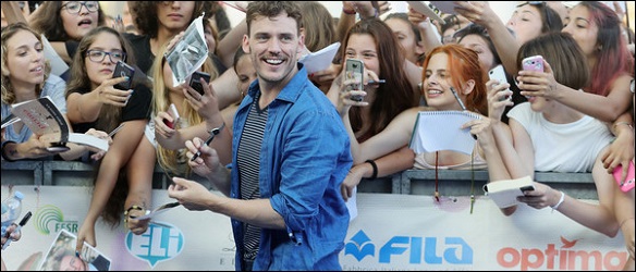 Foto e video di Sam Claflin al Giffoni Film Festival